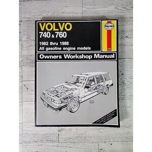 Haynes Volvo 740 & 760 1982 thru 1988 Repair Manual Work Shop Guide Book